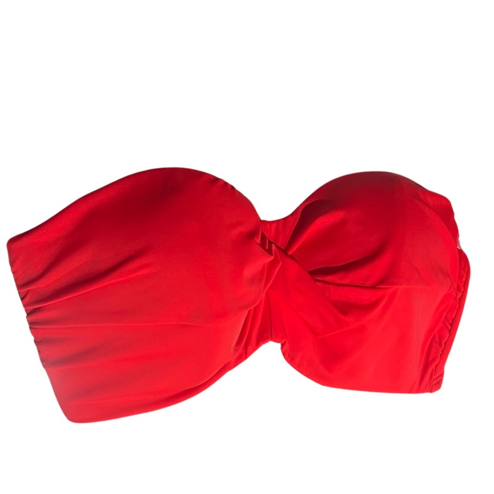 BNWT Victoria’s Secret Twist Bandeau Bikini Top 34ddd in Red
